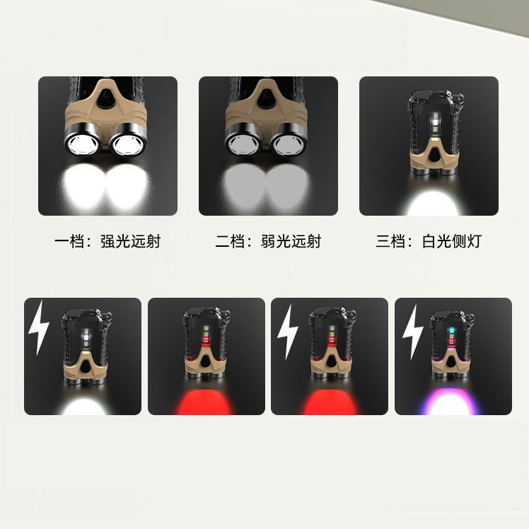 High power keychain flashlight